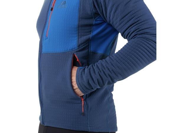 Shroud Hooded Mens Jacket Cardinal Orange/Medieval Blue S 