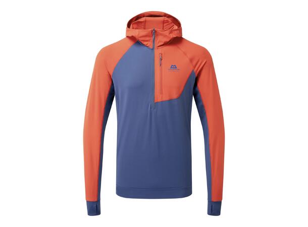 Aiguille Hooded Mens Top Dusk/RedRock M 
