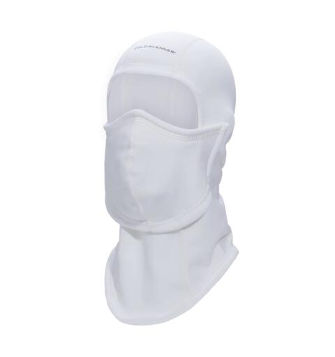 ColdAvenger Core Balaclava White Balaclava med nedtrekkbar maske