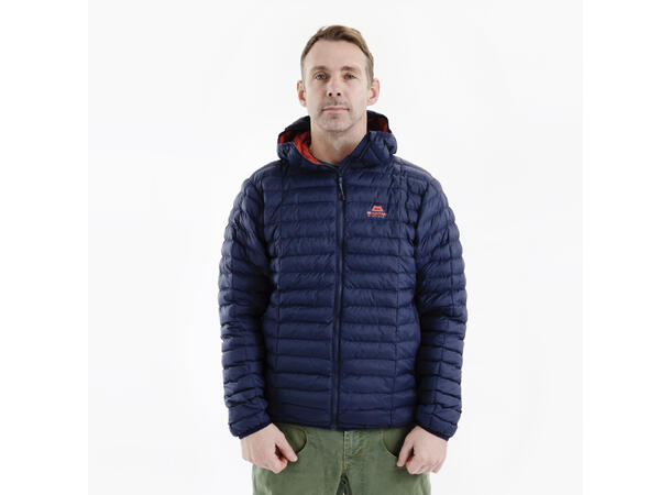 Particle Hooded Mens Jacket Cosmos/RedRock L 
