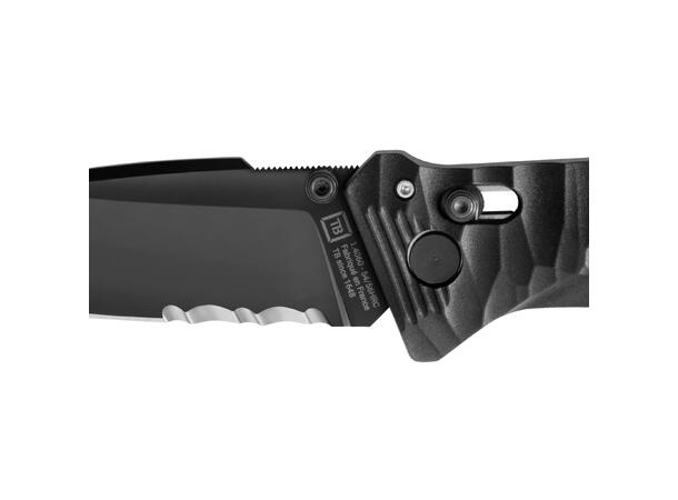 CAC S200 BLACK TOXIFIED G10 HDL SERRATION IN BOX 