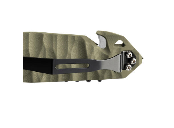 CAC PA6 TEXTURED GREEN HDL SERRATION BLADE 