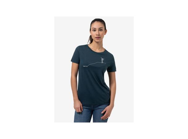 W Bergglück Tee Blueberry/Feather Grey M 