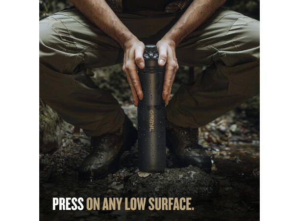 GeoPress® Ti Fil& P Bottle Plus Cook Lid 710ml Black Edition 