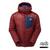 Oreus Hooded Mens Jacket Merlot/Admiral Blue L 