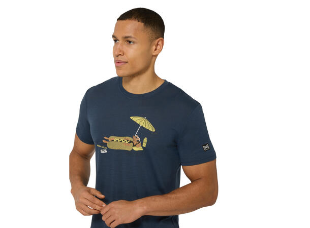 M Hot Dog Tee Blueberry/Various L 