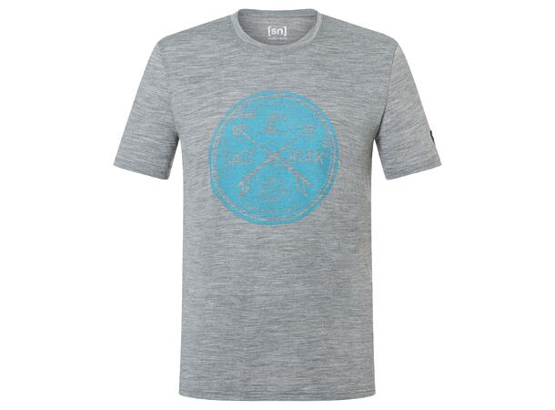 M Salt & Rock Tee Cashmere Grey Melange/Blue Heaven S 