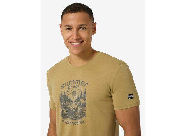 M Summer Break Tee Sahara/Cashmere Grey Melange L 