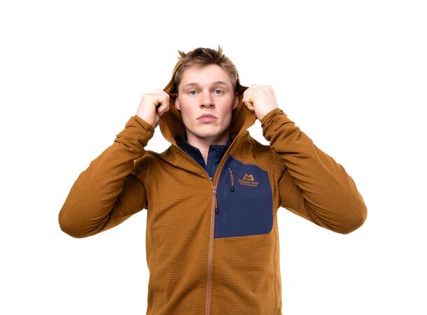 Lumiko Hooded Mens Jacket Walnut/Cosmos L 