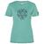 W Ornament Tee Lagoon Green/Pacific/Feather Grey S 
