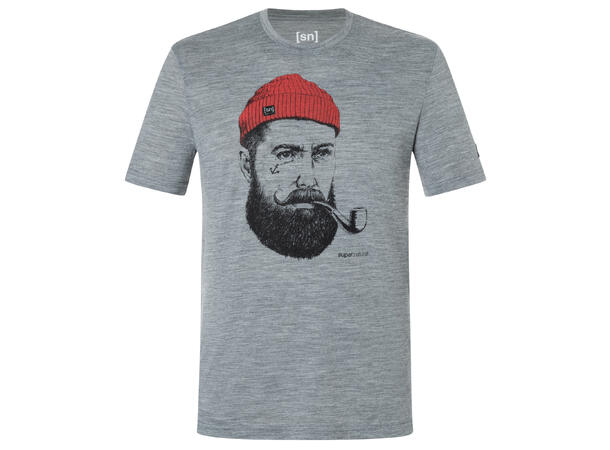 M Stian Sailor Tee Cashmere Grey Melange/Jet Black L 