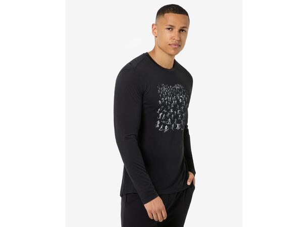 M Free Ski Tickets Ls Jet Black/Vapor Grey XL 