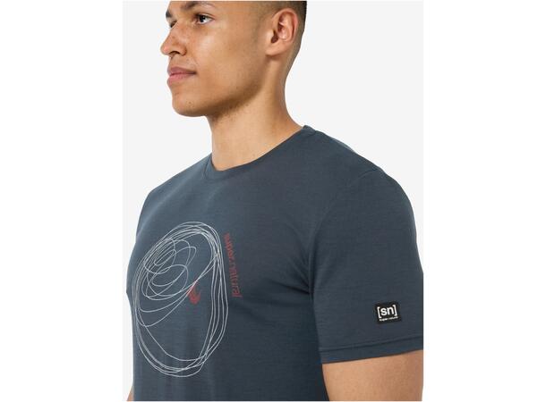 M Donut Tee Blueberry/Vapor Grey L 