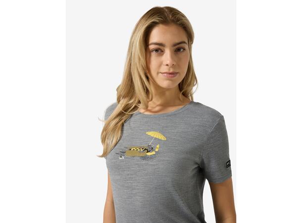 W Hot Dog Tee Cashmere Grey Melange/Various M 