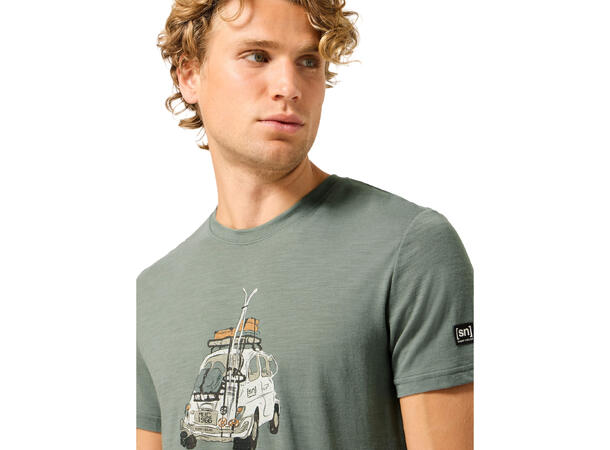 M Carski Tee Eucalyptus/Various S 