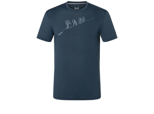 M Hiking Tee Blueberry/Vapor Grey L 