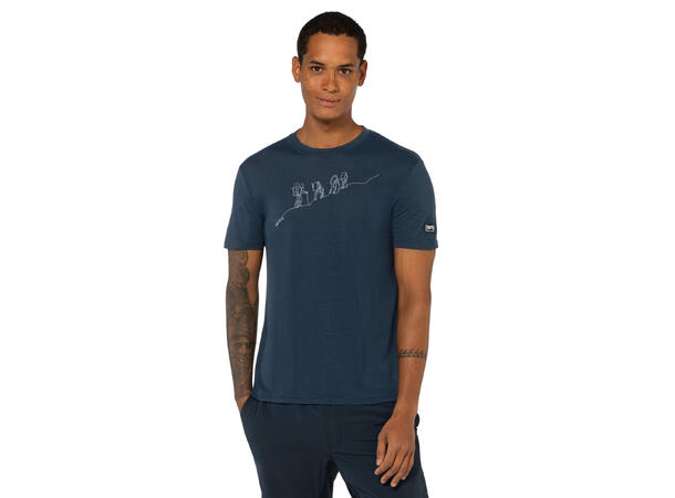M Hiking Tee Blueberry/Vapor Grey L 
