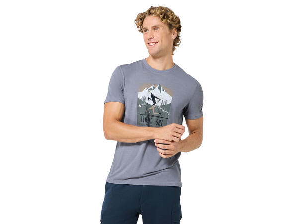M Nordic Ski Tee Foggy Blue/Various M 