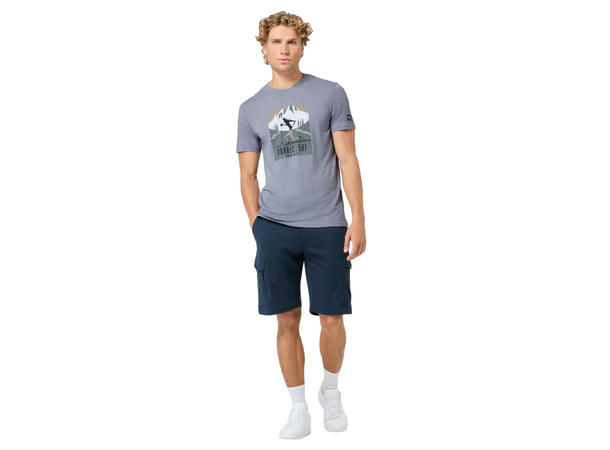 M Nordic Ski Tee Foggy Blue/Various M 