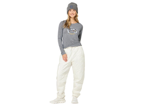 W Apres Ski Ls Cashmere Grey Melange/Various M 