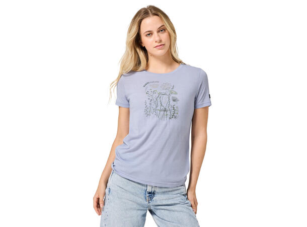 W Rock Flowers Tee Forget Me Not Blue/Various XL 